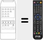 Replacement remote control for REMCON383