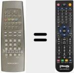 Replacement remote control for REMCON1050