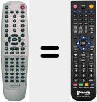 Replacement remote control for REMCON1184