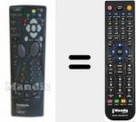 Replacement remote control for DCT200 (35061860)