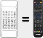 Replacement remote control for RCT 3871 (925TX0722)