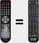 Replacement remote control for Tokai003