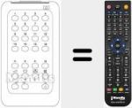 Replacement remote control for REMCON854