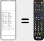 Replacement remote control for REMCON1159