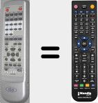 Replacement remote control for AVR-250