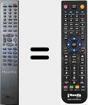 Replacement remote control for DVD-R366