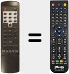 Replacement remote control for REMCON068