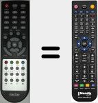 Replacement remote control for RDS581WHD