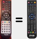 Replacement remote control for RDT890HD