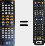 Replacement remote control for HT6500