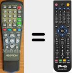 Replacement remote control for BOX2000