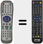 Replacement remote control for RC D010E