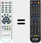 Replacement remote control for REMCON087