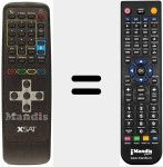Replacement remote control for XSAT