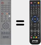 Replacement remote control for E3000-KCI