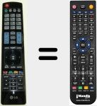 Replacement remote control for AKB72914206