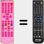 Replacement remote control for LDVD1535PINK