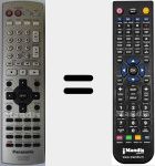 Replacement remote control for EUR7722XH0