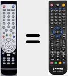 Replacement remote control for TM5302IDTV