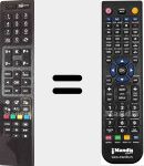 Replacement remote control for RC4845 (30072769)