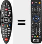Replacement remote control for 2275514