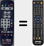 Replacement remote control for RC107