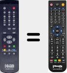 Replacement remote control for Dream-multimedia (RC3305B01)