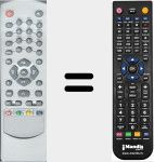 Replacement remote control for FF51