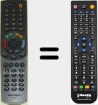 Replacement remote control for RC536K (014002370)