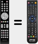 Replacement remote control for Marusys001