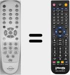 Replacement remote control for Pace008