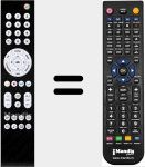 Replacement remote control for Quadriga001