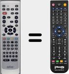 Replacement remote control for S50.12PVR
