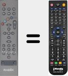 Replacement remote control for ALPHA3000PVR