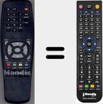 Replacement remote control for Showtime001