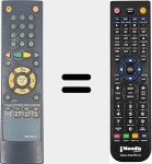 Replacement remote control for ASR100GIII