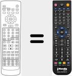Replacement remote control for TM64DVDTV