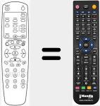 Replacement remote control for BRTKKTR13B9ZA