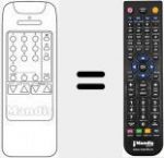 Replacement remote control for 22T1