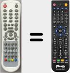 Replacement remote control for HH1506H