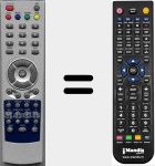 Replacement remote control for PVR180GB