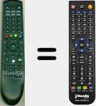 Replacement remote control for RCDHP8100U