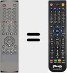 Replacement remote control for E1000PVR