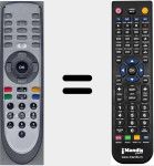 Replacement remote control for ODE850 (21080037)
