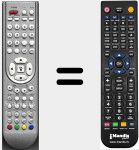 Replacement remote control for RUC3600A