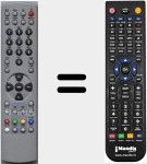 Replacement remote control for 0094011261D