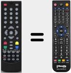 Replacement remote control for TDT1500