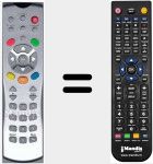 Replacement remote control for TVPILOT100