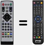 Replacement remote control for NJOY160HD