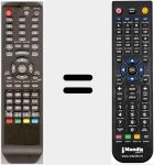 Replacement remote control for RC53DTVDVD